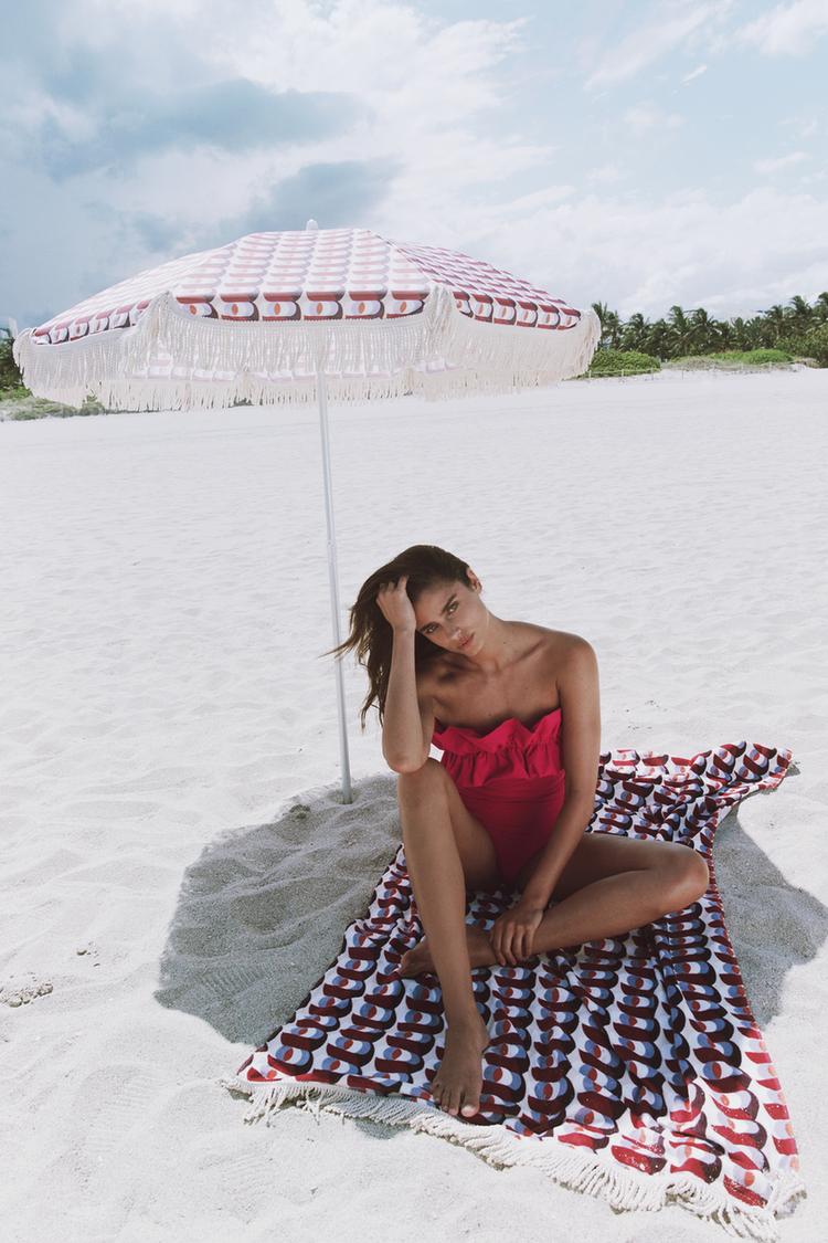 Zara beach towel 2025